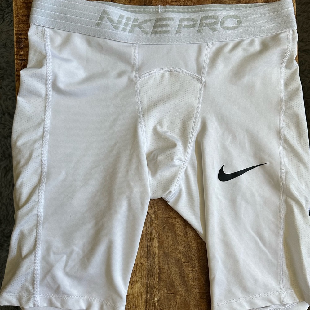 Nike Dri-FIT White Athletic Shorts